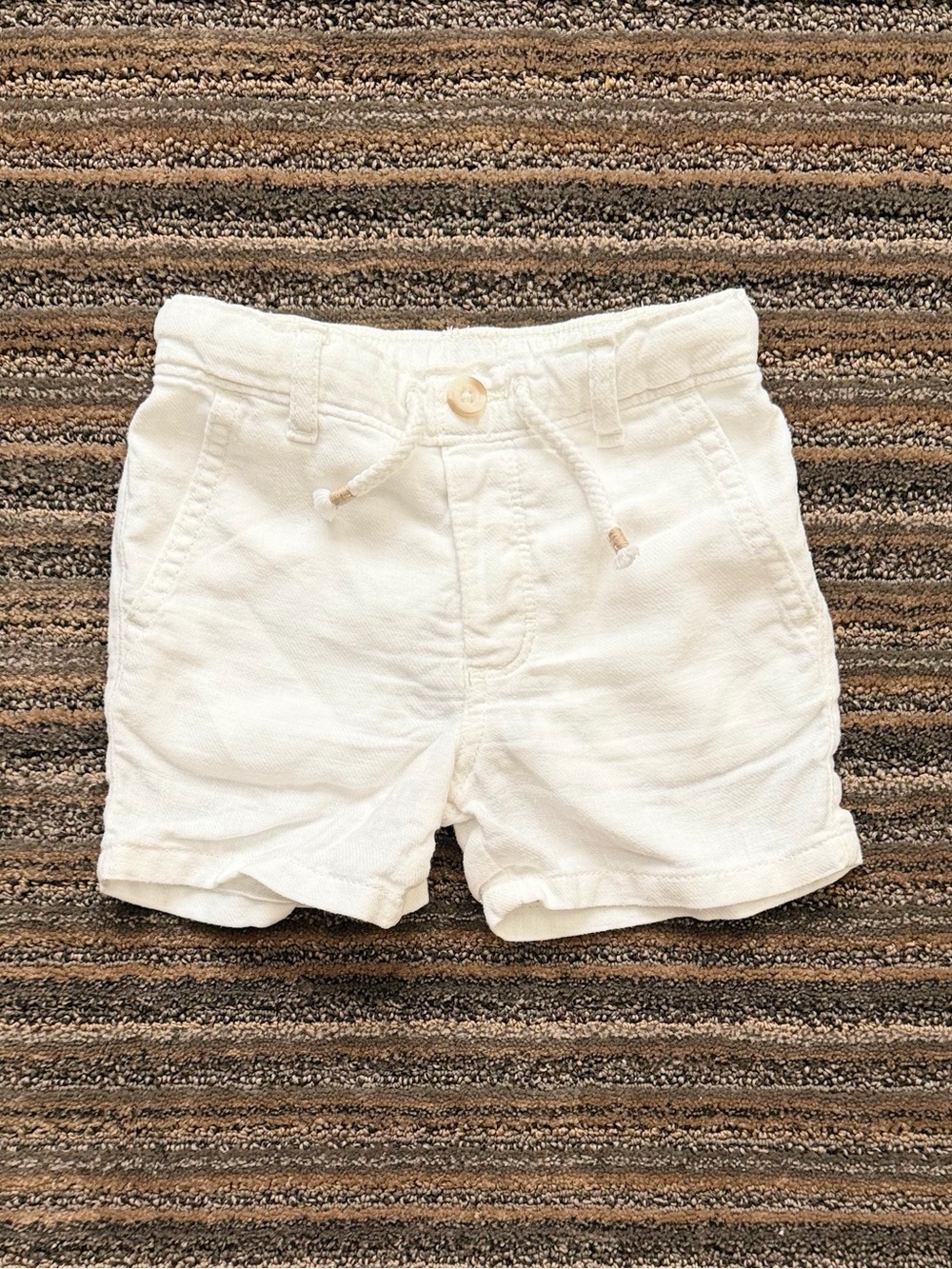 Gymboree Unisex Drawstring Linen Blend Pull-On Shorts